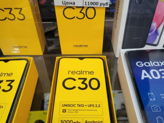 Realme c30 , смартфоны новые, гарантия рф , магазин, телефон