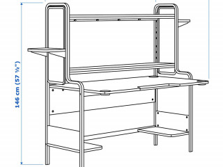 Стол компьютерный, геймерский IKEA FREDDE