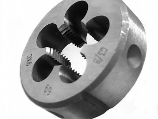 Плашка трубная G3/8" дюйма, 9ХС, 45/14 мм, 2654-0155, ГОСТ 9740-71.