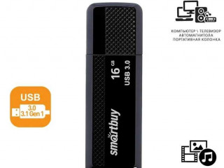 Флеш-накопитель USB 3.0/3.1 Smartbuy 16 GB Dock Black (SB16GBDK-K3)