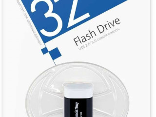 Флеш-накопитель USB 2.0 Smartbuy 32 GB LARA Black/Blue/White