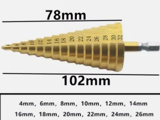 Сверло ступенчатое 4-32мм.