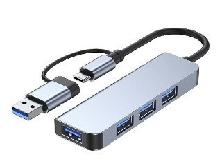 Концентратор HUB Type-C/USB 3.0 MIVO MH-4011; 4-port