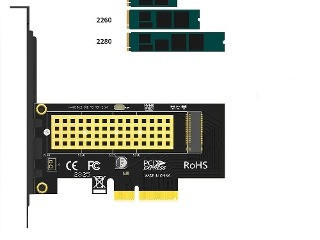 Адаптер PCI-E 4.0/3.0 для накопителей формата SSD M.2