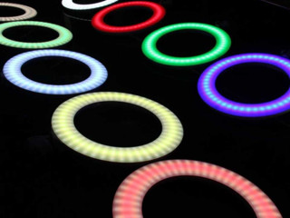 Лучшие цены + Лучшее качество Кольцевые лампы RGB 33см +штатив210см
