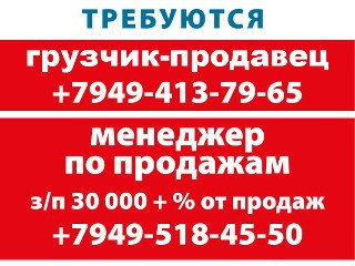 Требуется менеджер по продажам