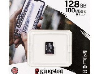 Карта памяти Micro SDXC 128GB Kingston Canvas; UHS-I; Class 10