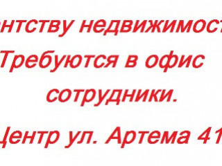 Требуется помощник риэлтора в офис