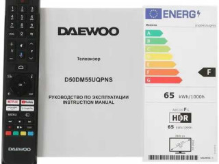 30.000 50" QLED 4K Телевизор Daewoo 50DM55UQP SmartTV/AndroidTV Турция