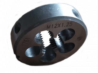 Плашка М12х1.25; 9ХС, 38/10 мм, мелкий шаг, ГОСТ 7740-71.