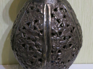 Ваза посеребреннаая, антикварная (ориентировочно в 1950-1955)
