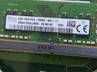Две планки памяти ddr4 по 2х8гб. 2666мгц. Для ноутбуков или моноблока.