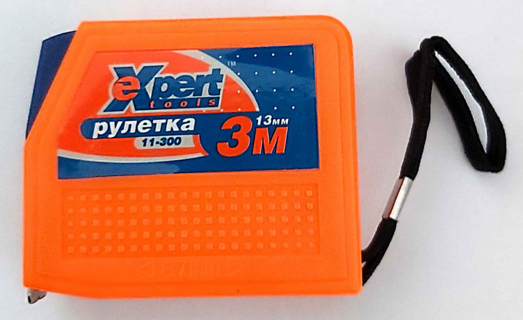 ruletka-3-m-avtostop-stalnaya-lenta-13-mm-dvuxstoronnyaya-razmetka-plavayushhii-zacep-oranzevaya-expert-big-0