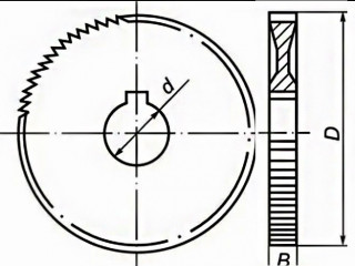 Фреза отрезная 50х1,2х13, Р6М5, тип 1, мелкий зуб, Z80, СССР.