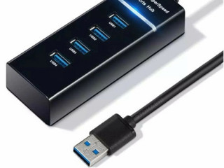 Разветвитель HUB USB 3.0 SuperSpeed; 4-port; Black